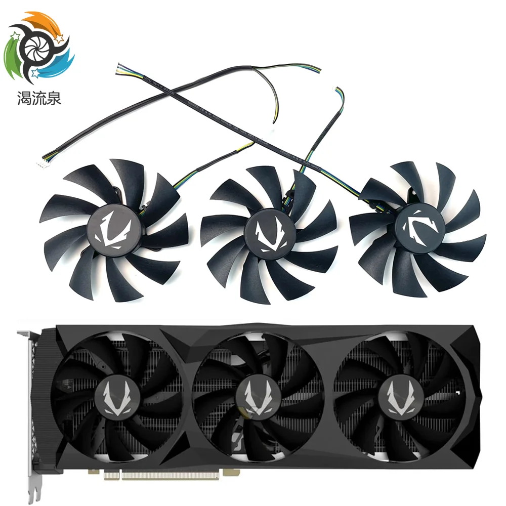 Вентилятор охлаждения для видеокарты ZOTAC GeForce RTX 2070 2080super 2080Ti AMP Edition, 87 мм