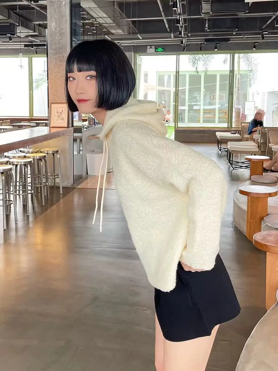 Свитер с вышивкой пчела пуловеры женские свободные повседневные толстовки