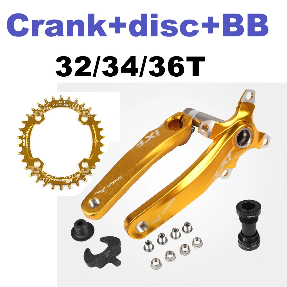 JIANKUN IXF MTB кривошипная система 170 мм 104BCD 32/34/36/38/40/42T велосипедная Звездочка Hollowtech |
