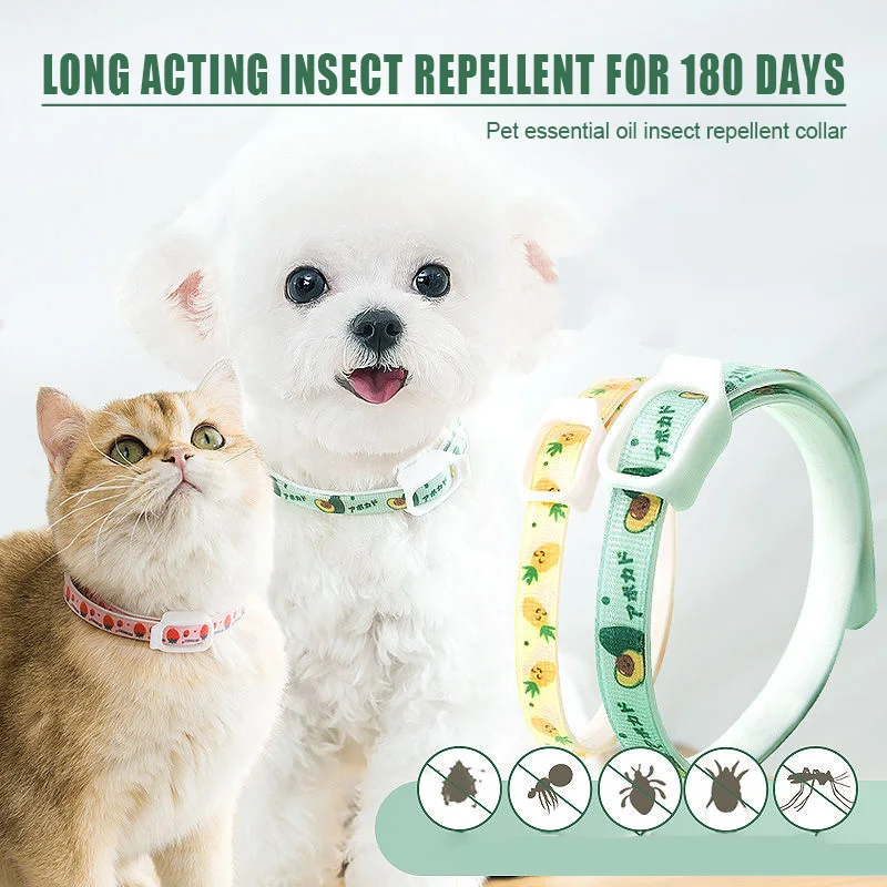 

Pet waterproof led cat dog collars drive midge insects in vitro insect repellent anti flea collar pet supplies