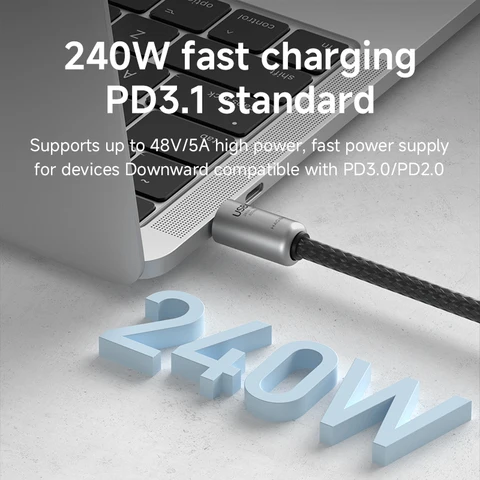 Кабель Hagibis USB4, портативный брелок с коротким кабелем C-C, ремешок Type-C, кабель 240 Вт, 80 Гбит/с для Thunderbolt 4/5 iPhone 17 Pro SSD