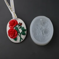 new 3d flower soap mold rose in bud fondant cake silicone mold cake decorating tools diy chocolate birthday cake baking tools
