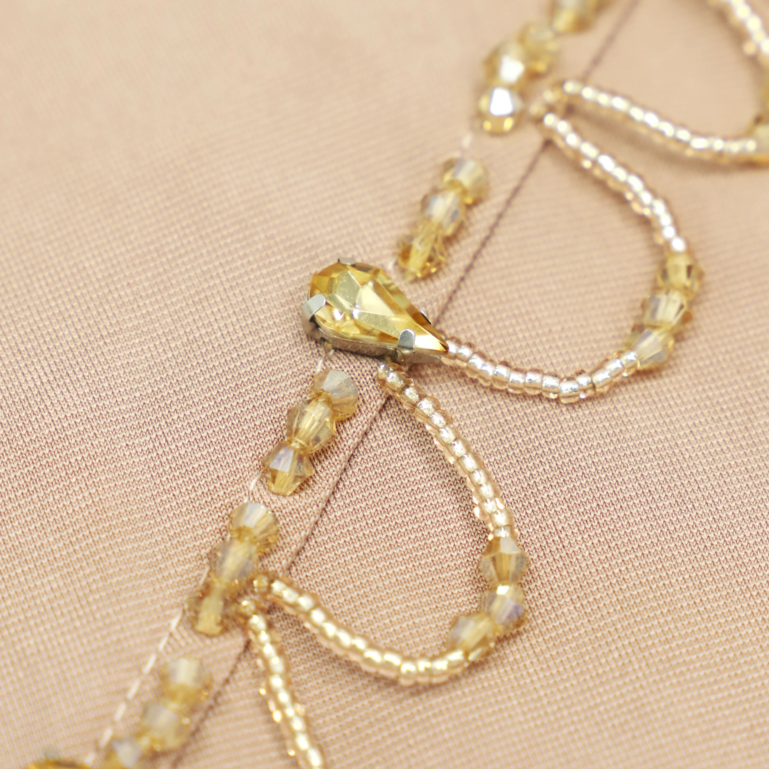 Женский Элегантный Однотонный Арабский Хиджаб С Цветочным Узором Из Бисера