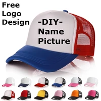 factory price free custom logo professional design trucker hat baseball cap men women blank mesh adjustable hat adult gorras