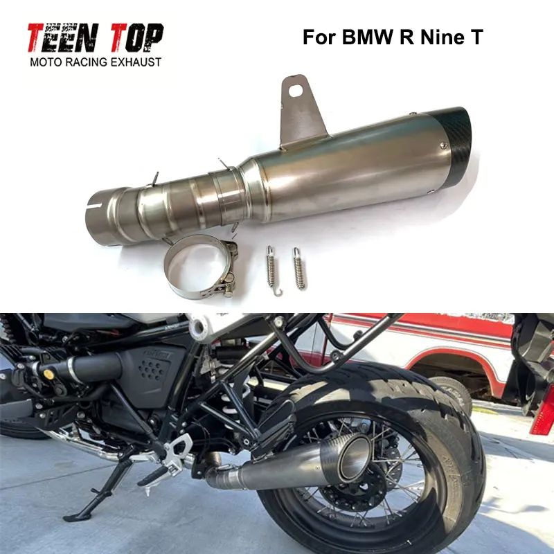 

Motocycle Exhaust Muffler For BMW R NINE T Slip-on Exhaust Titamium Alloy Exhaust Systems Silencieux Moto Pitbike Exhaust Tip