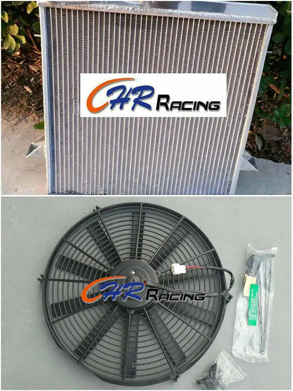 

1975 1976 3 core Aluminum Radiator + Fan For Triumph TR6