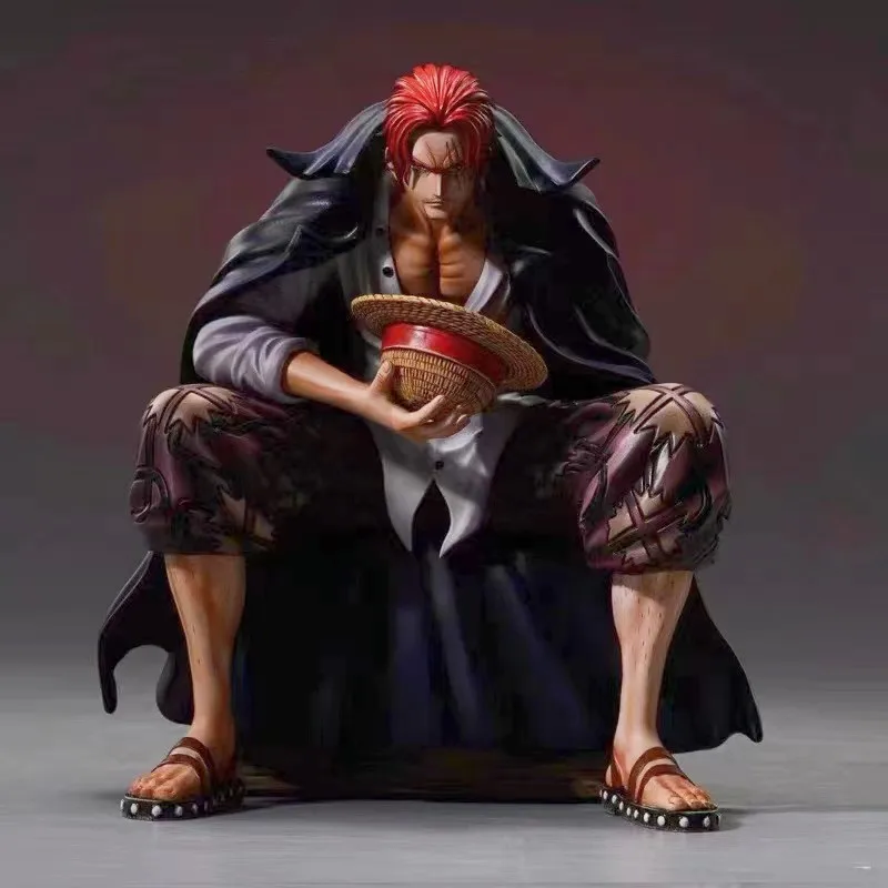 

One Piece Shanks Figure Film Red Yonko Red Hair Anime Figure 17cm Pvc Statue Figurine Decoration Model Toy Doll Christmas Gifts