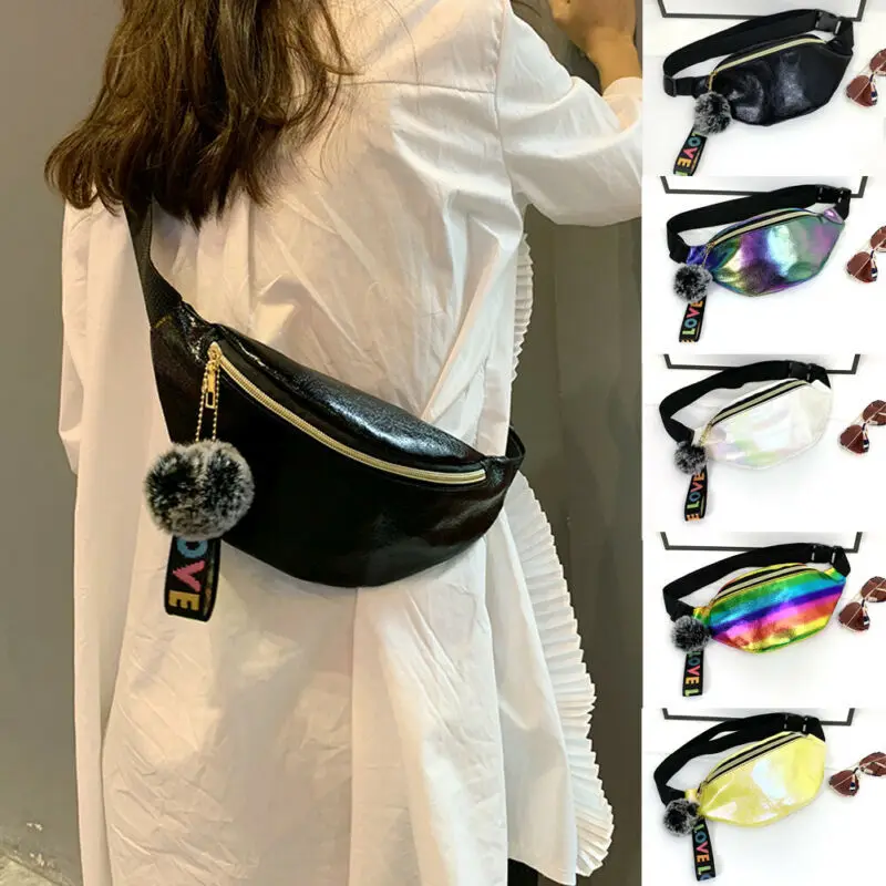 

Phone Pouch Fanny Pack Waist Bag for Woman 2022 Fashion Shoulder Belt Waist Bags Hologram Waist Bag Outdoor Sports Crossbody Bag