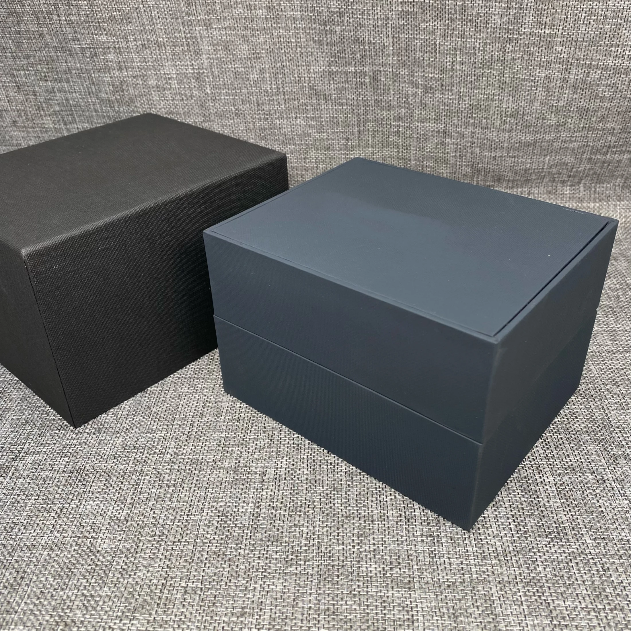 Factory Supplier Outlet Original Tag New Blue Watch Box Luxury Brand Gift Cases With Booklet And Can Customiza