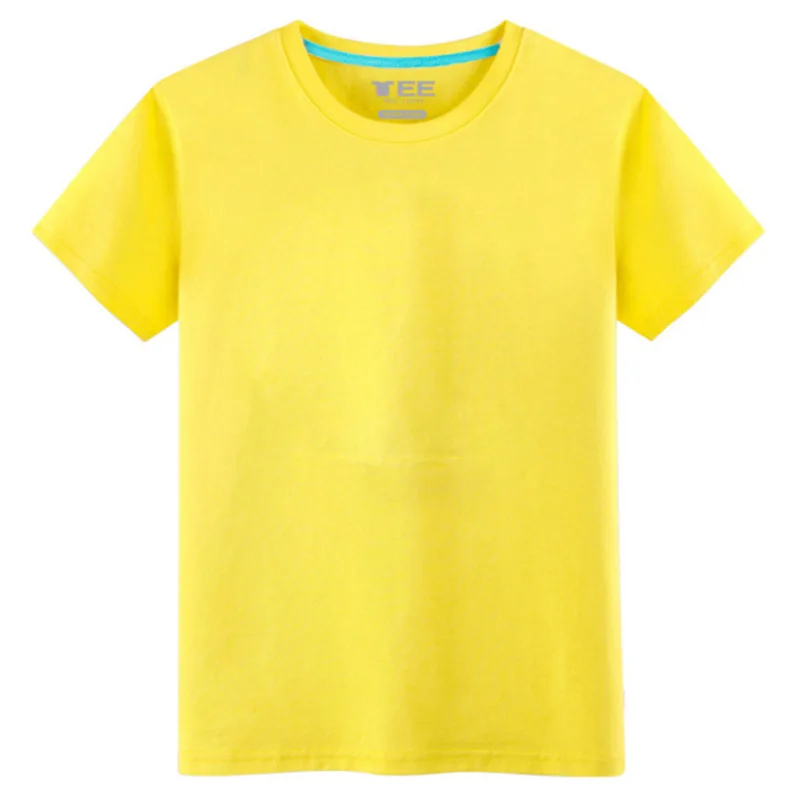 

E1001-2020Summer new men's T-shirts solid color slim trend casual short-sleeved fashion