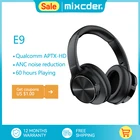 Mixcder E9 ANC Headphone with APTX HD Active Noise Cancelling 60 Hours Bluetooth Headset HiFi Deep Bass with Mic for Smart Phone