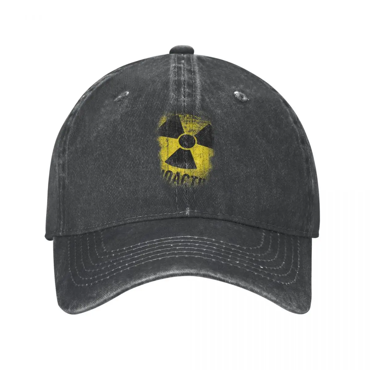 

Chernobyl Let's Get Radioactive Baseball Cap Distressed Denim Washed Nuclear Radiation Russia Snapback Hat Unisex Outdoor Hats