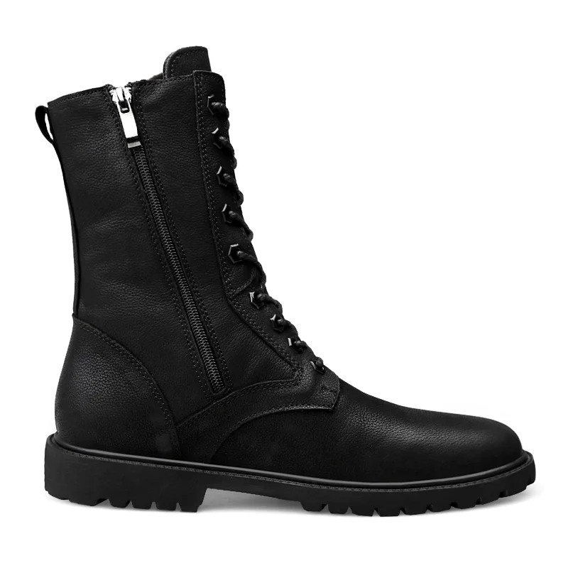 High Leather Military Boots Combat Army Tactical Shoes Hunti