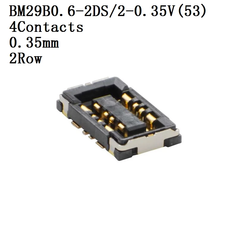 

HIROSE-conector BM29B0.6-2DS/2-0.35V(53) Socket 0.35mm 2rows 4contacts 20 unids/lote