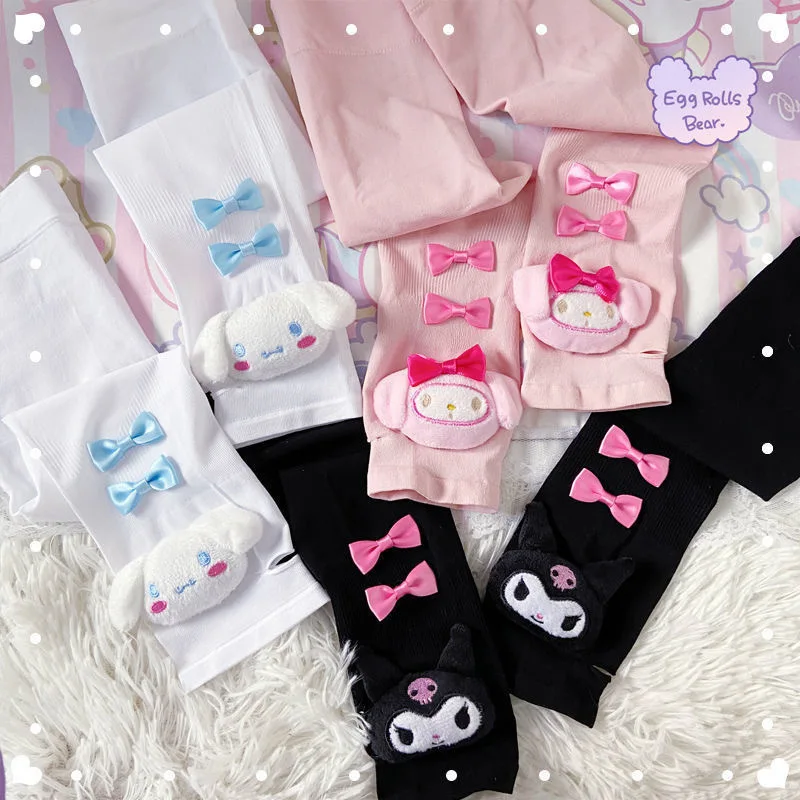 

Kuromi ледяной шелк Sanrio Kawaii Hello Kitty аниме солнцезащитный рукав милый мультфильм моя мелодия летние детские игрушки для девочек