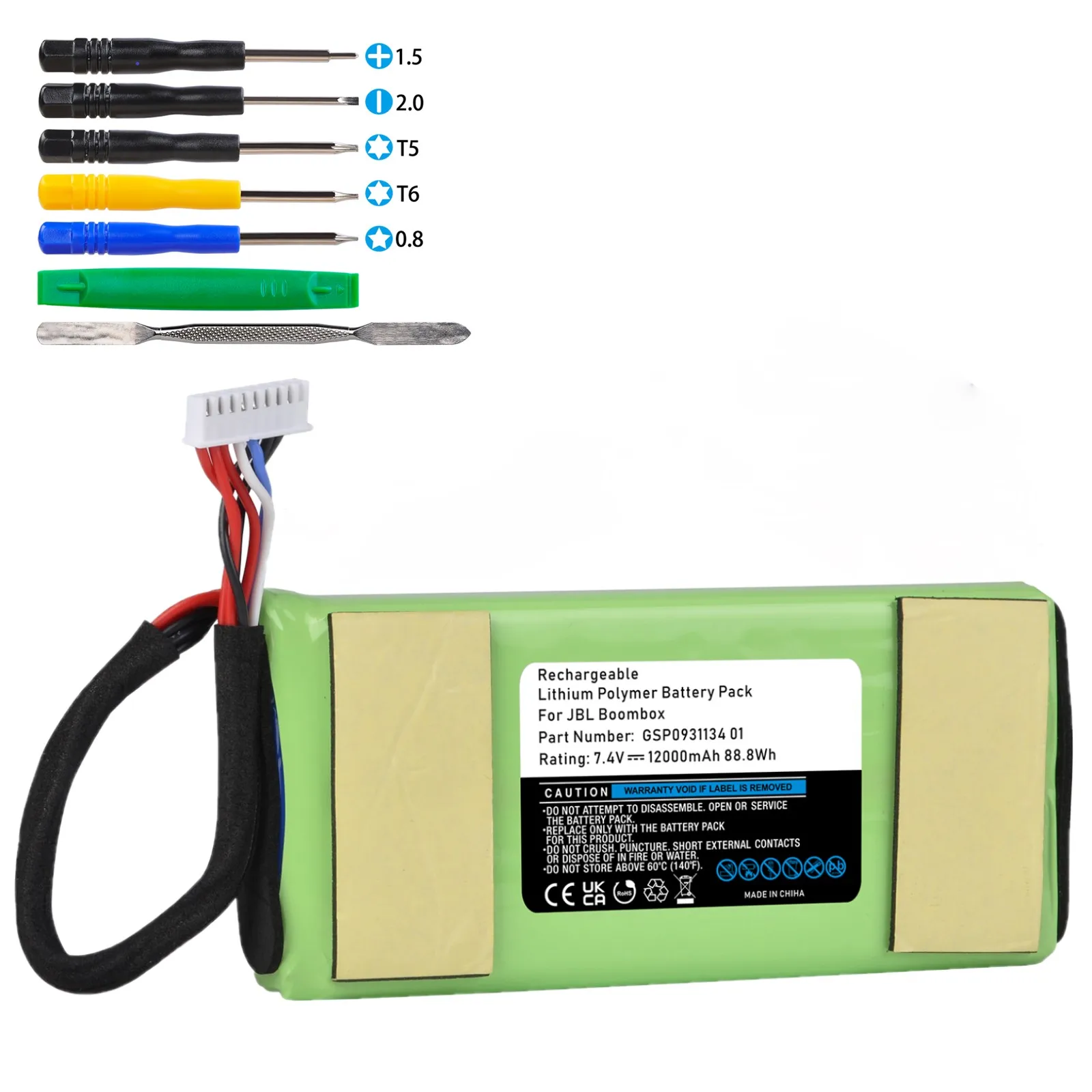 ГСП 0931134 01 Сменный аккумулятор динамика для JBL Boombox Bluetooth Wireless (7 4 В 12000 мАч)