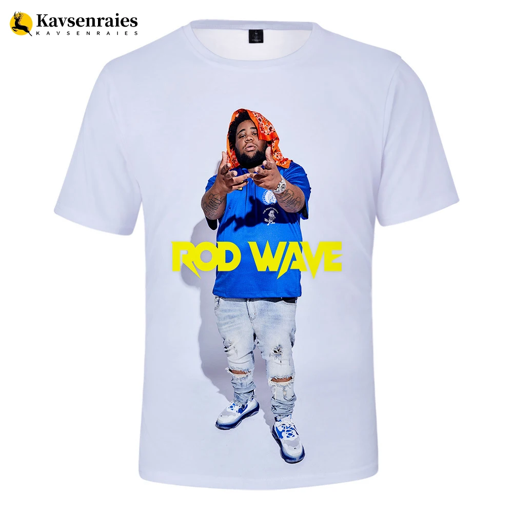 Футболка Rapper Rod Wave для мужчин и женщин модная футболка оверсайз топы в стиле