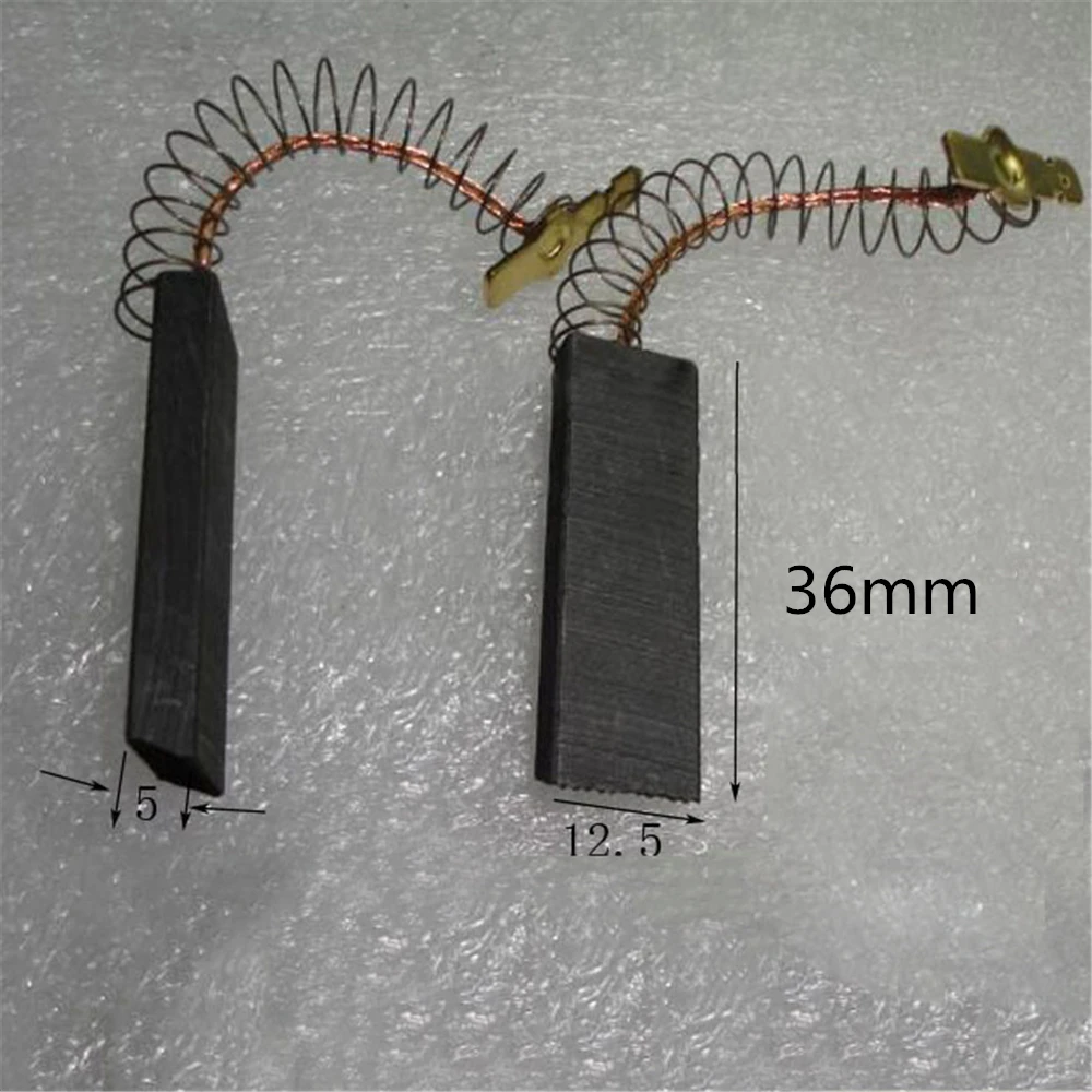 

2pcs Motor Carbon Brushes for Bosch / NEFF / Siemens Washing Machine Replacement 36x12.5x5 mm Motor Carbon Brushes Accessories