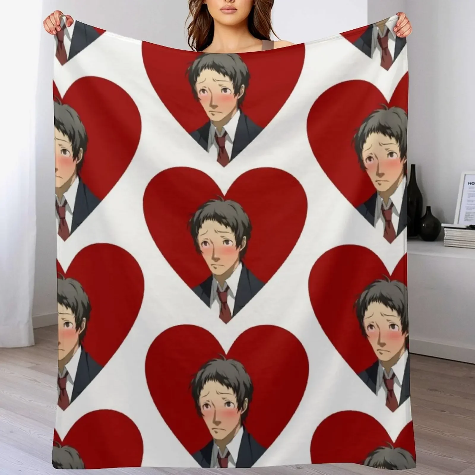 Портрет Тору Адачи (Blushing Heart) Плед Диван Детское Постельное белье на диван Одеяла