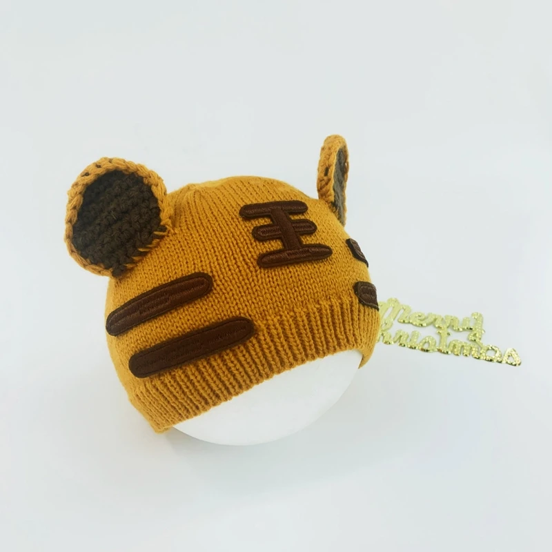 

GXMB 2 шт. реквизит для фотосъемки новорожденных трикотажный милый детский комбинезон с тигром шапка комплект для младенцев Одежда для фотосъ...