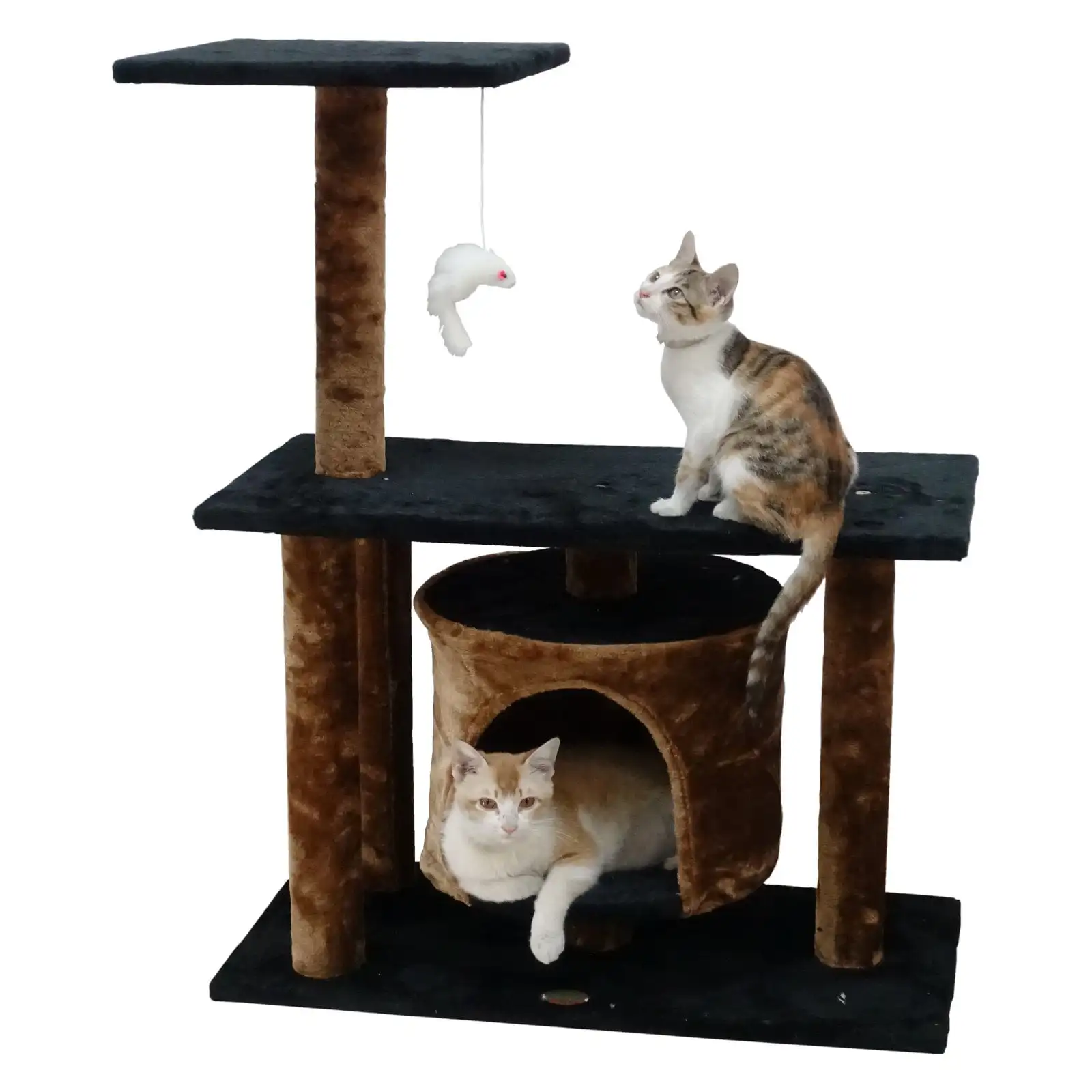 

Go Pet Club Cat Tree & Condo Scratching Post Tower, Brown, 38-in