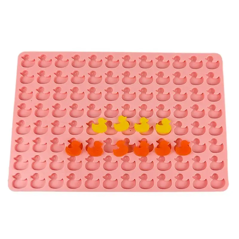 

Little Duck Chocolate Mold 96-hole little duck silicone mold for baking Non-stick Fondant Dessert Mould for Cake Toppers