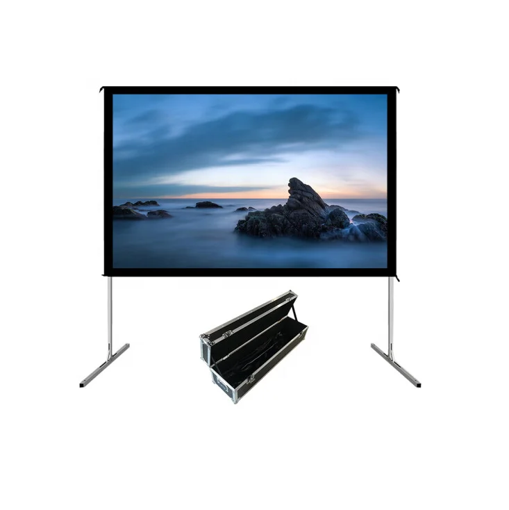 

Fast folding projection screen Portable high-definition projection screens 100 inch 200 inch projection screen