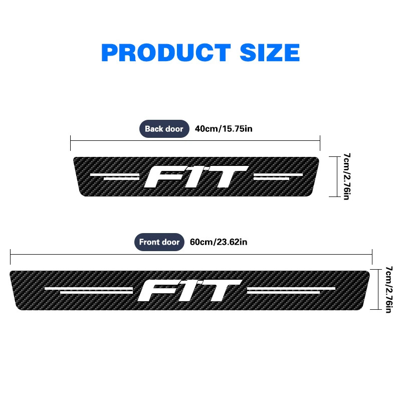 4 шт./компл. Защитная Наклейка на дверь автомобиля наклейка против царапин пороги