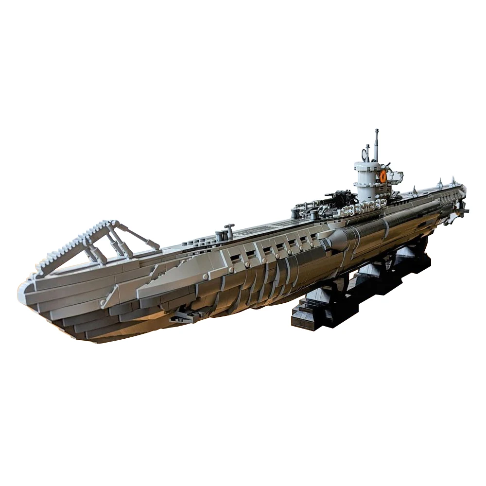 Gobrick MOC тип U-лодки, VIIC ubmarine, военное оружие, подводная лодка, кирпичи WW2 в Германии, строительные блоки, игрушки для взрослых, подарок