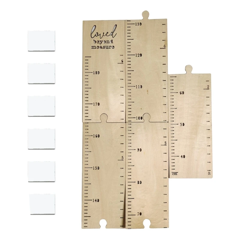 

1Set Kids Height Growth Chart Ruler Wall Meter Measurement Decoration Accessory E65B