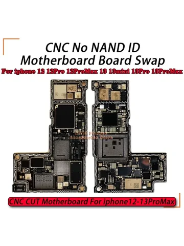 Материнская плата CNC CUT для IPhone 12 Pro Max, основная плата для полировки ЦПУ, RF плата для iPhone 13, мини-Переключение