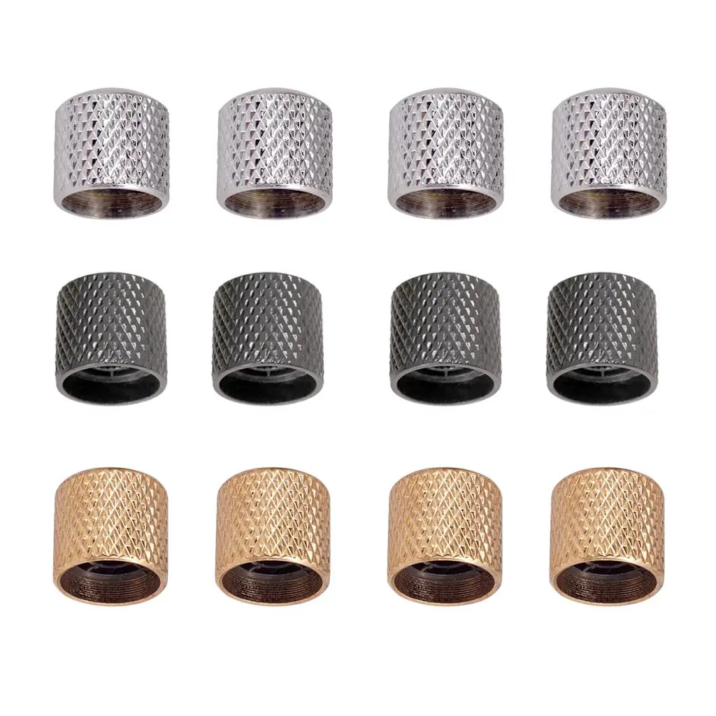 

Pack of 4 Iron Electric Guitars Volume Knobs Buttons Musical Instrument Parts