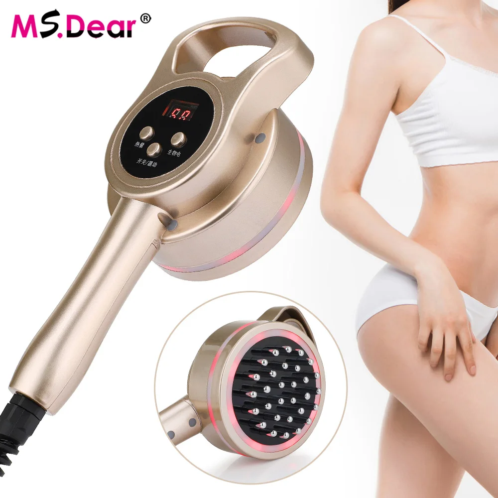 

Heating Micro Electric Slimming Massager LED Fat Burner Health Care Meridian Brush Anti Cellulite Massage Firming Device
