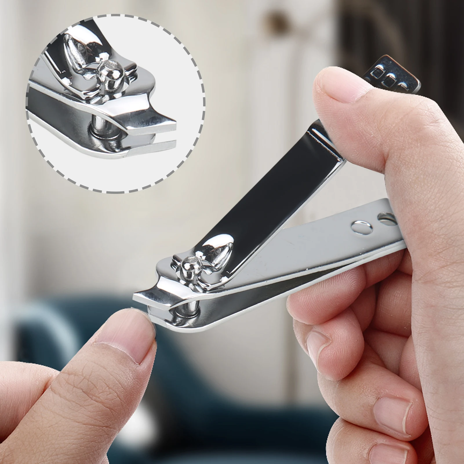 

Mirror Metal Nail Cutter Professional Nail Cutting Tool For Home