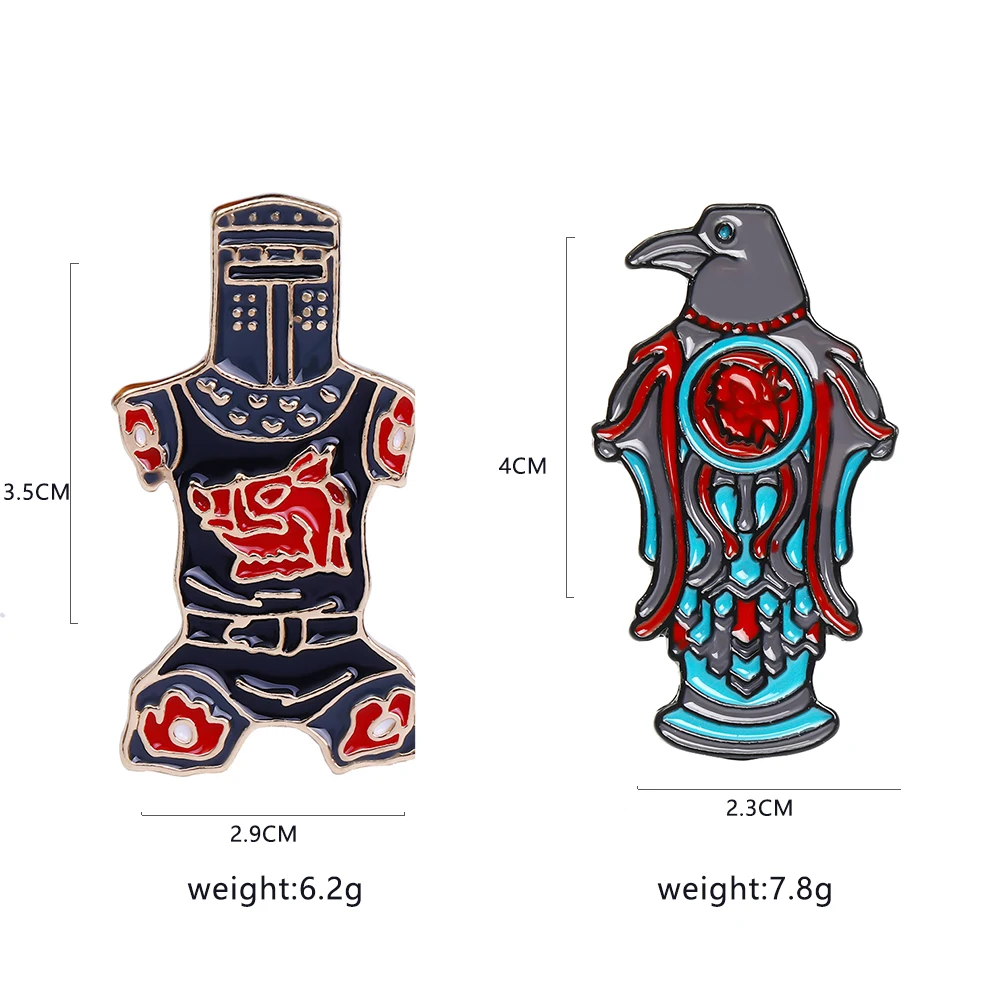 Винтажные эмалированные броши Монти Пайтона и Святого Грааля P markiiity Black Knight «Только общая рана» булавка на лацкан (art.: 3920d237bb5cc) - 3920d237bb5cc