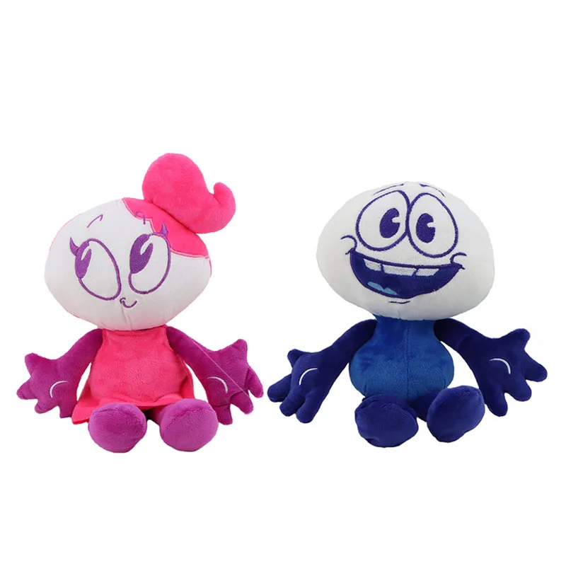 

30cm Cute Pencilmate Plush Toy Funny Anime Cartoon Character Blue/Pink Soft Stuffed Figure Plush Doll Birthday Gift for Kids