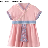 colorful childhood summer hanfu two piece suit mens womens baby national style dress 5xly2555xkt231