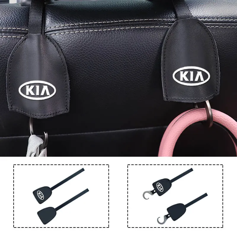 

1/2pcs Universal Car Seat Back Portable Storage Hook Accessories for Kia Rio Ceed Sportage Cerato Soul Sorento K2 Sportage 2021