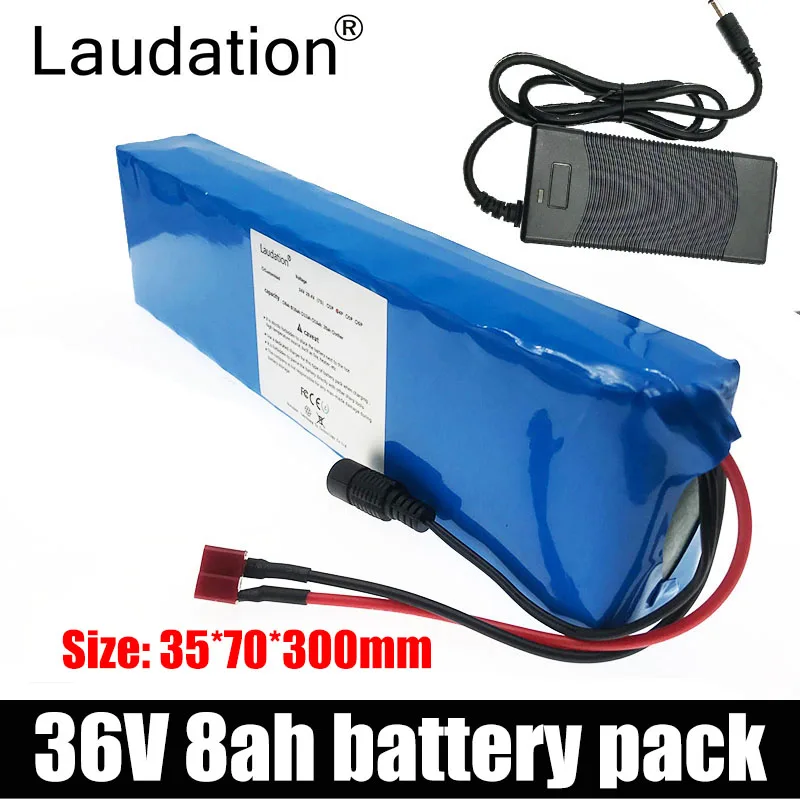 

Laudation 36V Battery 8AH Electric Vehicle Battery 10S 3P 15A BMS 18650 Electric Bicycle Electric Scooter Lithium Battery Pack