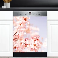 dishwasher cover choose magnet or vinyl decal sticker pink cherry flower blossom design d0182 choose your size from the menu