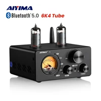 aiyima t9 hifi bluetooth 5 0 vacuum tube amplifier usb dac stereo amplificador coax opt home audio power amplifier vu meter 100w