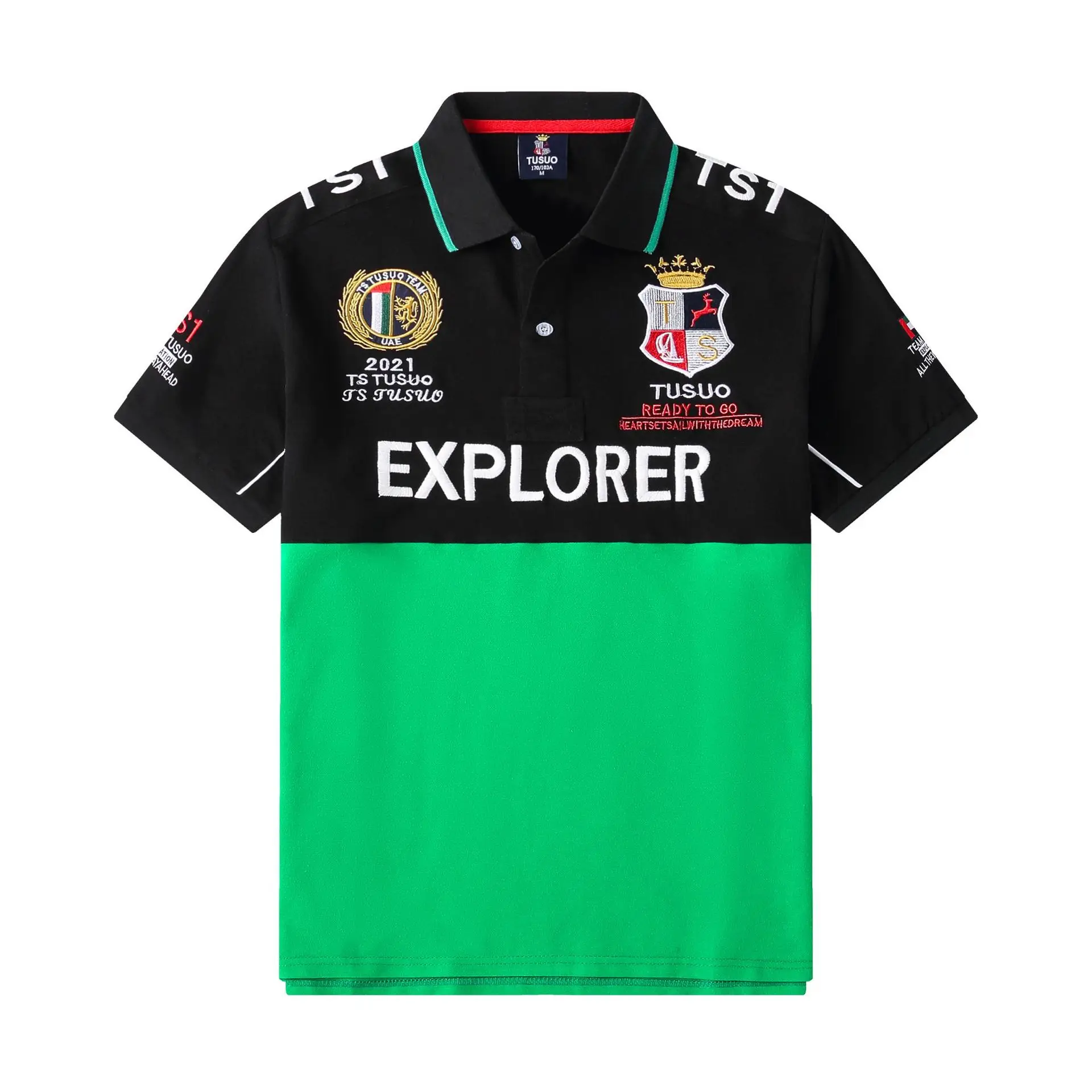 Мужская рубашка-поло S-6XL Высококачественная из 100% хлопка с короткими рукавами