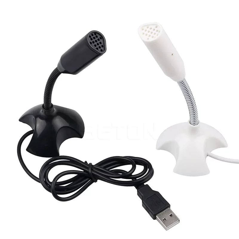 

New Portable Studio Speech Mini USB Microphone Stand Mic With Holder For Microfono Computer laptop