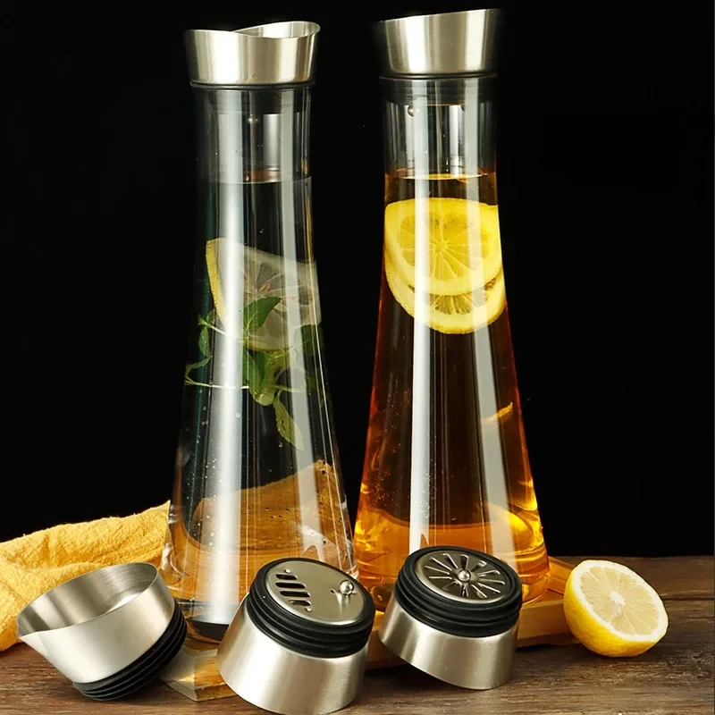 Универсальная Бутылка Для Воды Большой Емкости - Стеклянный Чайник Сока Молока