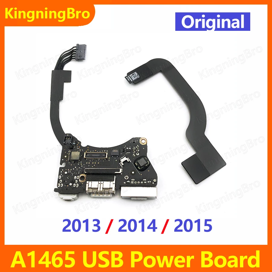 

Original I/O USB Audio Board with Flex Cable 821-1721-A 820-3453-A For Macbook Air 11" A1465 Power DC Jack 2013 2014 2015 Years