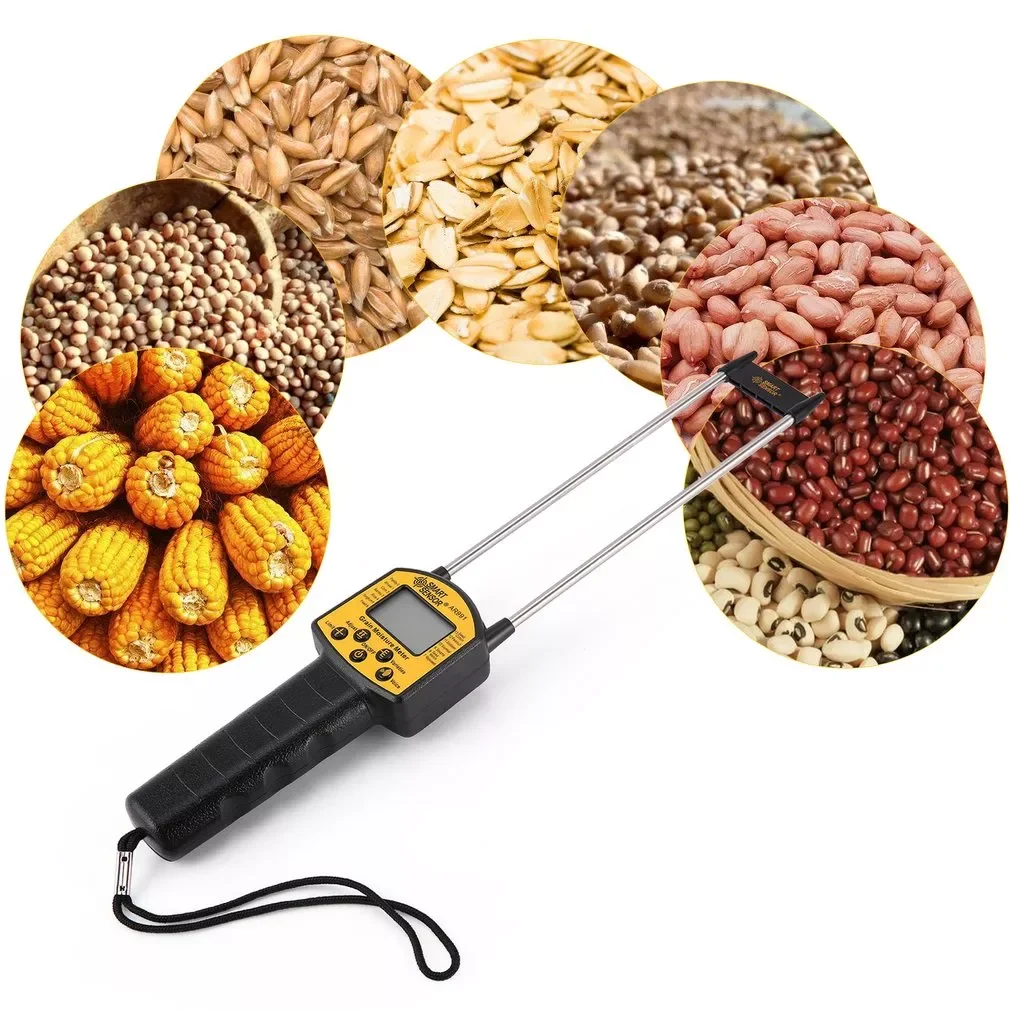

Умный датчик AR991 Профессиональный цифровой измеритель влажности зерна для зерна кукурузы пшеницы риса зерна устройство для измерения влаж...