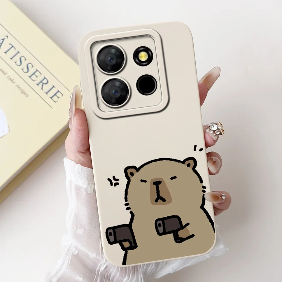 Противоударный тонкий мягкий силиконовый чехол для Infinix Smart 7 X6515