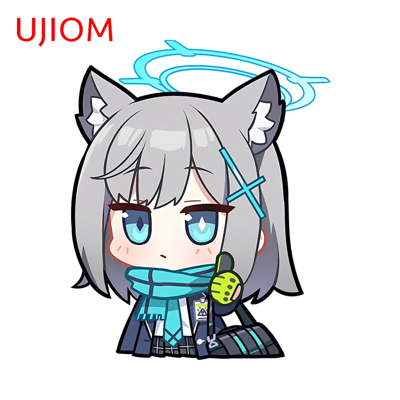 Фото Креативная Настенная Наклейка Shiroko UJIOM 13 см × 10,6 см, декоративные обои для комнаты Chibi Baby Nusery, наклейки, забавные игровые персонажи, домашний декор №1