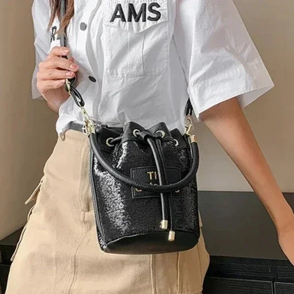 Новинка 2024 Повседневная Высококачественная женская сумка на шнурке плечо