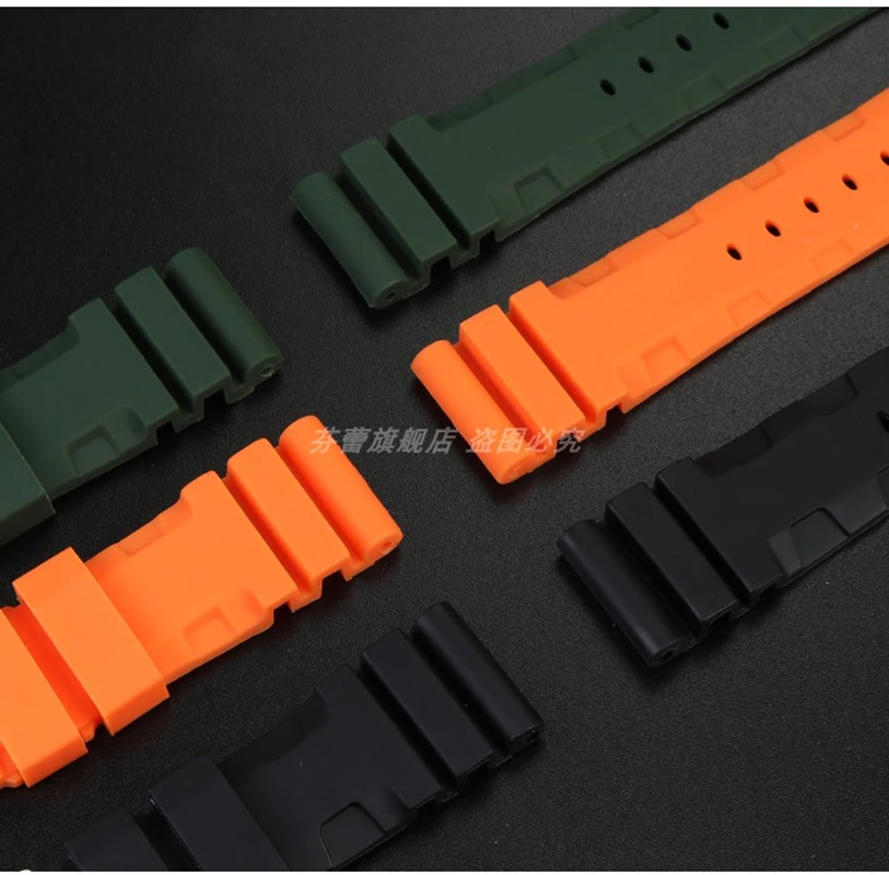 Ремешок для часов Panerai погружной PAM111 441 359 386 силиконовый резиновый 22 мм 24 мужской